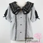 Liz Lisa Ribbon Collar Blouse Bluse mit Schleifenkrangen