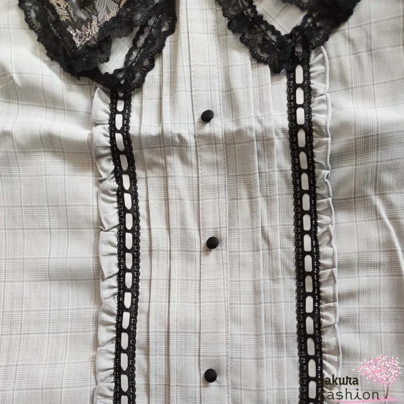 Liz Lisa Ribbon Collar Blouse Bluse mit Schleifenkrangen