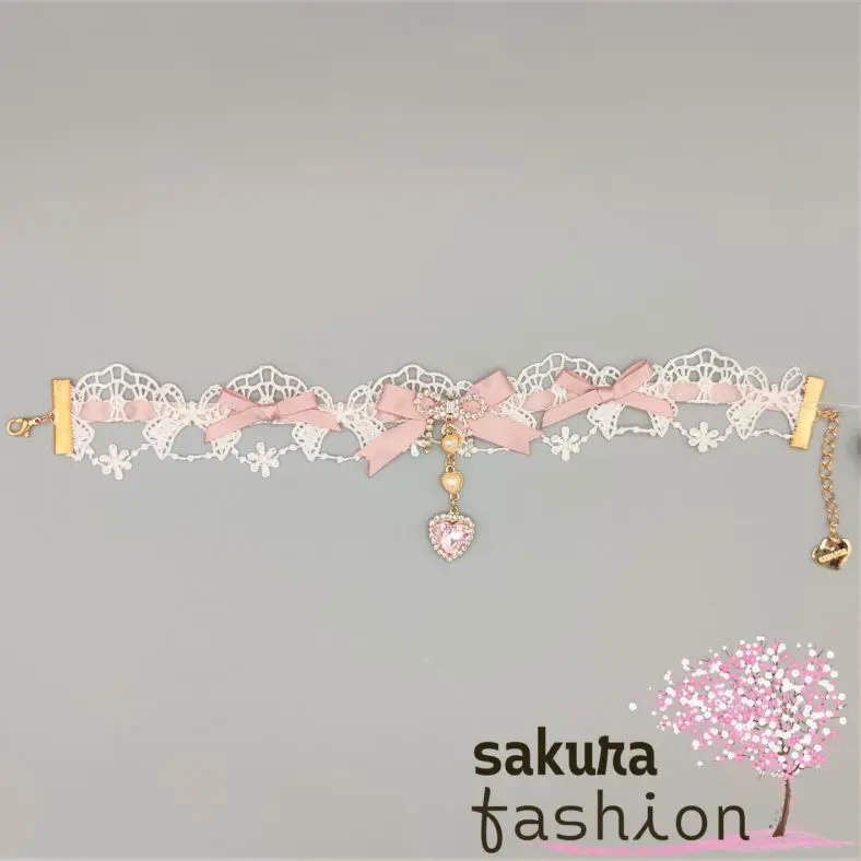 Liz Lisa | Ladder Lace Choker (pink) | 113-9101-0