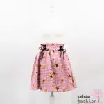 Ank Rouge Strickkleid Schwarz Schulterfrei Stehkragen Tüll Rüsche Schleife Perlen Weiß Japan Feminin Kawaii