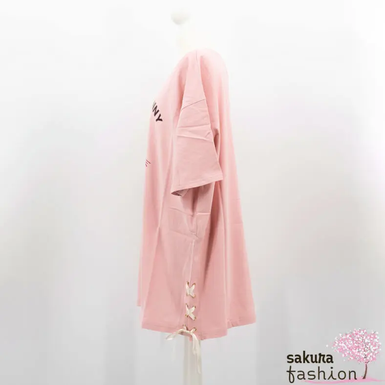 Secret Honey großes Shirt Oversize Rosa Hase Bunny Eiscreme