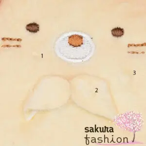 San-X Schlüsseletui Sumikko Gurashi Katze Neko Gelb Beige