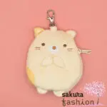 San-X Schlüsseletui Sumikko Gurashi Katze Neko Gelb Beige