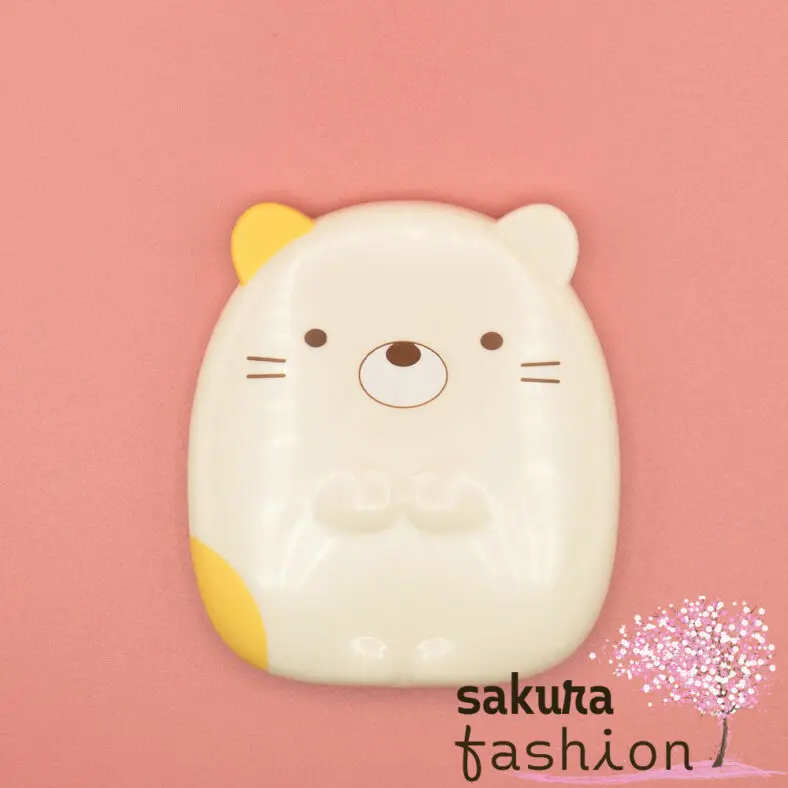San-X Taschenspiegel Kamm Sumikko Gurashi Katze Neko Gelb