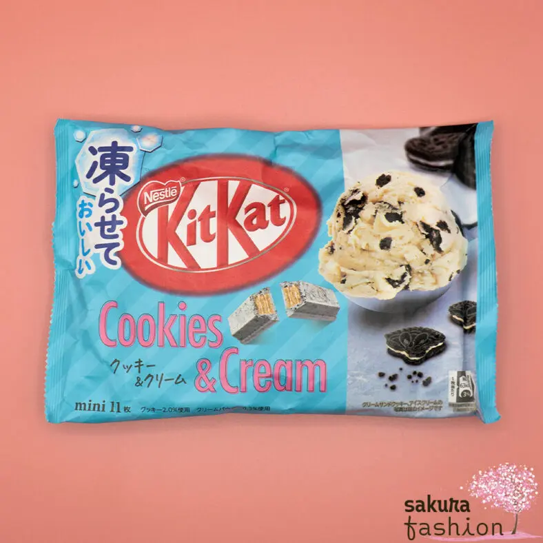KitKat Schokolade Kekswaffel Cookies Keks Creme Eiscreme Blau Japan