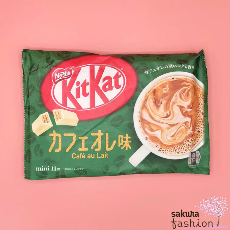 KitKat Schokolade Kekswaffel Milchkaffee Grün Braun Japan
