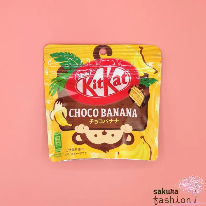 KitKat Schokolade Kekswaffel Banane Gelb Braun Affe Japan