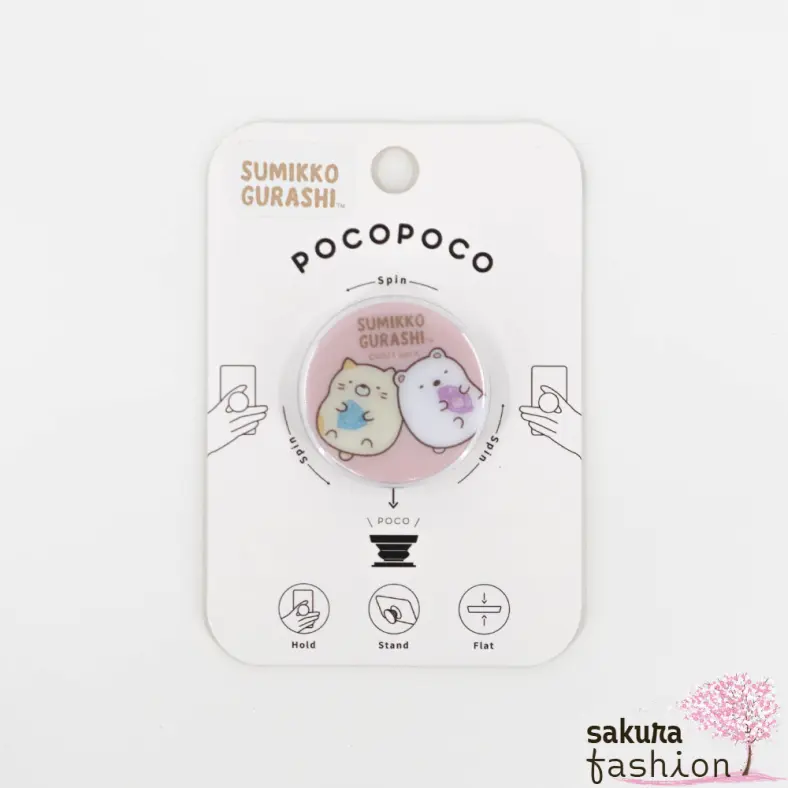 San-X Sumikko Gurashi POCOPOCO Smartphone-Halterung Weiß Eisbär Shirokuma Katze Neko Japan Kawaii sumikko gurashi pocopoco moles house cat polar bear