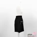 Ank Rouge Rock Schwarz Herztaschen Spitze Schleife Bijou Tailliert Lady-Mini Kurz Japan Kawaii