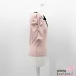 Ank Rouge Bluse Shirt Blusenshirt Rosa Kragen Rüsche Weiß Schleife Schwarz Japan Kawaii Feminin