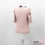 Ank Rouge Bluse Shirt Blusenshirt Rosa Kragen Rüsche Weiß Schleife Schwarz Japan Kawaii Feminin