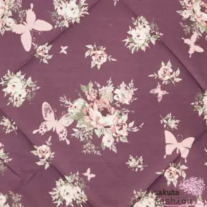 Axes Femme scarf accessory brown floral floral pattern rose butterfly embroidered bow hem handkerchief scarf handkerchief, handkerchief handkerchief Japan Kawaii Feminine TS639X22 scalar embroidery handkerchieft brown