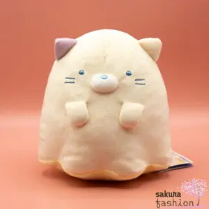 San-X Sumikko Gurashi Katze Neko Stofftier Plüschtier Leuchtet Gelb Geisterkostüm Weich Kuschelig Halloween Japan Kawaii luminous stuffed toy (ghost night park, cat)