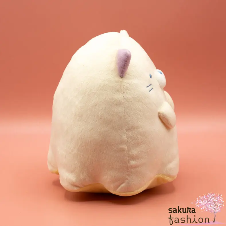 San-X Sumikko Gurashi Katze Neko Stofftier Plüschtier Leuchtet Gelb Geisterkostüm Weich Kuschelig Halloween Japan Kawaii luminous stuffed toy (ghost night park, cat)