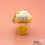 San-X Sumikko Gurashi Schlüsselanhänger atzen Neko Becher Beige Transparent Weich Katzenkopf Japan Kawaii odekake sumikko cup cat