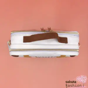 San-X Sumikko Gurashi Umhängetasche Lila Braun Motiv Katze Neko Eidechse Tokage Schweinekotelett Tonkatsu Eisbär Shirokuma Pinguin Penguin? Ebifurai No Shippo Garnenschwanz Japan Kawaii sumikore bag (purple)