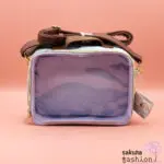 San-X Sumikko Gurashi Umhängetasche Lila Braun Motiv Katze Neko Eidechse Tokage Schweinekotelett Tonkatsu Eisbär Shirokuma Pinguin Penguin? Ebifurai No Shippo Garnenschwanz Japan Kawaii sumikore bag (purple)
