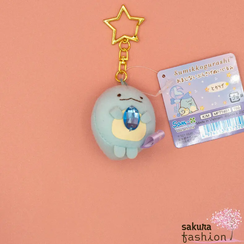 San-X | Sumikko Gurashi | Stofftier mit Schmuckstein - Schlüsselanhänger |  SMG4962 SMG4963 SMG4964 SMG4965 SMG4966 - sakura fashion®