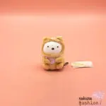 San-X Sumikko Gurashi Eisbär Shirokuma Beige Bärenkostüm Braun Schleife Rosa Weich Kuschelig Flauschig Japan Kawaii tenori stuffed animals (at home bear cafe, Shirokuma)