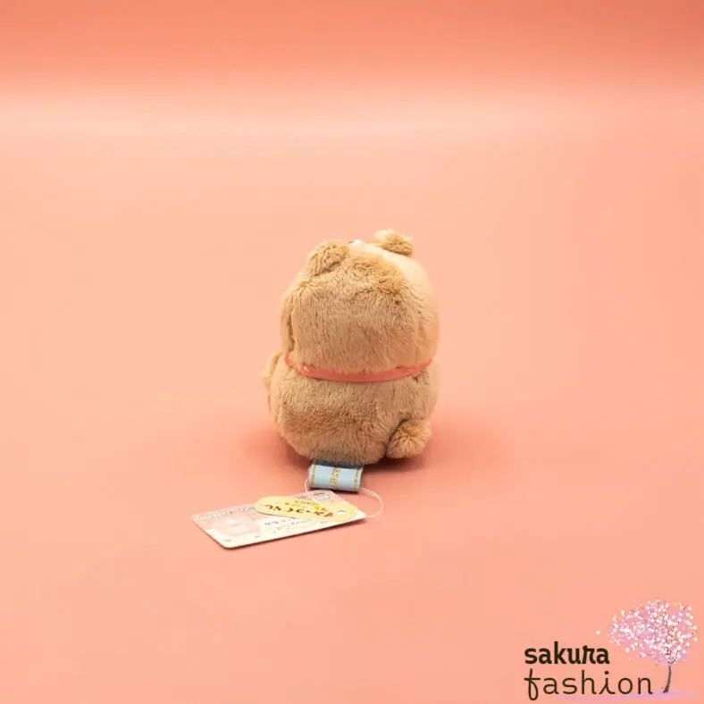San-X Sumikko Gurashi Katze Neko Beige Bärenkostüm Braun Schleife Rosa Weich Kuschelig Flauschig Japan Kawaii tenori stuffed animals (at home bear cafe, cat)