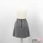 Ank Rouge Rock Kariet Schwarz Weiß Trapezförmig Schleife Perlen Japan Kawaii pearl ribbon trapezoidal skirt