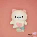 San-X Stofftier Weiße Robbe Mamegoma Verkleidet Ruderschneckenkostüm Beige Rosa Mochi Stoff Weich Knuddelig Plüschtier Japan Kawaii Super Mochimochi Plush Toy (I Love Fuyofuyo, Mamegoma Clione)