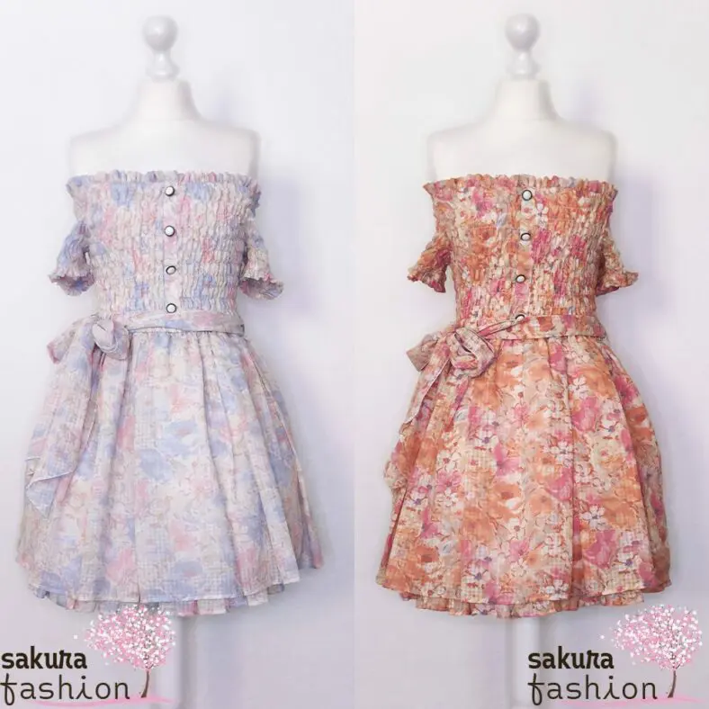 Liz Lisa | Dress with floral pattern | 131-6115-0 | orange