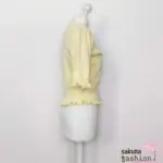 Liz Lisa Strickpullover Gelb Rüschen Halbarm Japan Kawaii border watermark knitting top yellow