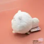 San-X Fanuwari Necolon Stofftier Mittelgroß Katze Weiß Pfote Rosa Bestickt Kugelrund Weich Flauschig Kuschelig Plüschtier Japan Kawaii stuffed toy (fluffy nekoron)