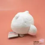 San-X Fanuwari Necolon Stofftier Mittelgroß Katze Weiß Pfote Rosa Bestickt Kugelrund Weich Flauschig Kuschelig Plüschtier Japan Kawaii stuffed toy (fluffy nekoron)