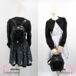 axes femme POETIQUE kuromi tea room dress Kuromi bagpack with charm