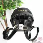 axes femme POETIQUE Kunstlederrucksack Schwarz Mittelgroß Spitze Schnürung Schleife Sanrio Kuromi Metallanhänger Gold Japan Kawaii Feminin kuromi bagpack with charm