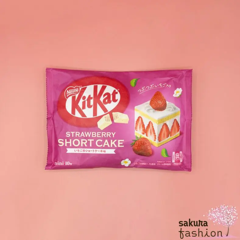 KitKat Rot und Weiß Milchschokolade und weißer Schokolade Kekswaffel Süß Japan Süßigkeiten Snack Kirschblüte Kitto, sakura sakuyaku yo