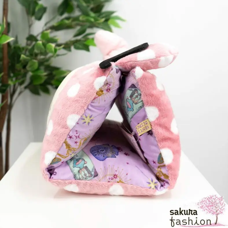 Sentimental Circus 2in1 Kissen Armkissen Sitzkissen Groß Flauschig Rosa Pink Weiß Gepunktet Filzhut Schwarz Weich Kuschelig Stoffhase Shappo Motiv Lila Bunt Japan Kawaii 2WAY Cushion (Welcome to Spica's fortune-telling black cat seat) 30. Sentimental Circus