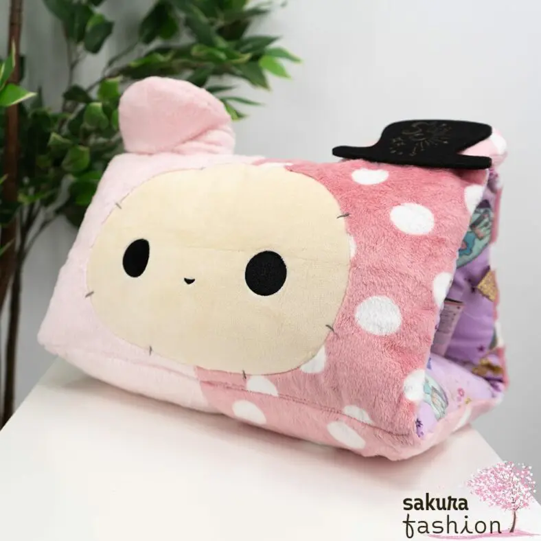 Sentimental Circus 2in1 Kissen Armkissen Sitzkissen Groß Flauschig Rosa Pink Weiß Gepunktet Filzhut Schwarz Weich Kuschelig Stoffhase Shappo Motiv Lila Bunt Japan Kawaii 2WAY Cushion (Welcome to Spica's fortune-telling black cat seat) 30. Sentimental Circus