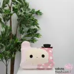 Sentimental Circus 2in1 Kissen Armkissen Sitzkissen Groß Flauschig Rosa Pink Weiß Gepunktet Filzhut Schwarz Weich Kuschelig Stoffhase Shappo Motiv Lila Bunt Japan Kawaii 2WAY Cushion (Welcome to Spica's fortune-telling black cat seat) 30. Sentimental Circus