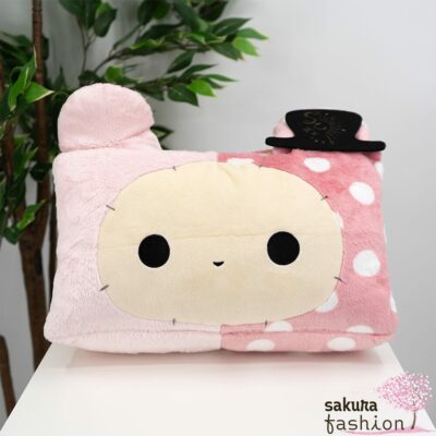 Sentimental Circus 2in1 Kissen Armkissen Sitzkissen Groß Flauschig Rosa Pink Weiß Gepunktet Filzhut Schwarz Weich Kuschelig Stoffhase Shappo Motiv Lila Bunt Japan Kawaii 2WAY Cushion (Welcome to Spica's fortune-telling black cat seat) 30. Sentimental Circus