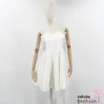 axes femme POETIQUE Kleid Weiß Jacquardmusterung Ausschnitt Herzförmig Träger Mini Kurz Japan Kawaii Feminin flare cami dress white