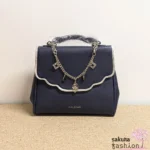 Axes Femme | Handtasche im orientalischen Stil mit Kette und Anhängern | VA612X08 (weiß/marineblau/schwarz) – Bild 2