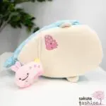 San-X Walhai Jinbesan Hase Umi Usagi Plüschtier Stofftier Aufbewahrungsbox Aufbewahrung Zubehör Mochi Bestickt Blau Rosa Punkte Sterne Japan Kawaii plush multi tray