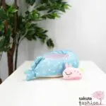 San-X Walhai Jinbesan Hase Umi Usagi Plüschtier Stofftier Aufbewahrungsbox Aufbewahrung Zubehör Mochi Bestickt Blau Rosa Punkte Sterne Japan Kawaii plush multi tray