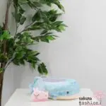 San-X Walhai Jinbesan Hase Umi Usagi Plüschtier Stofftier Aufbewahrungsbox Aufbewahrung Zubehör Mochi Bestickt Blau Rosa Punkte Sterne Japan Kawaii plush multi tray