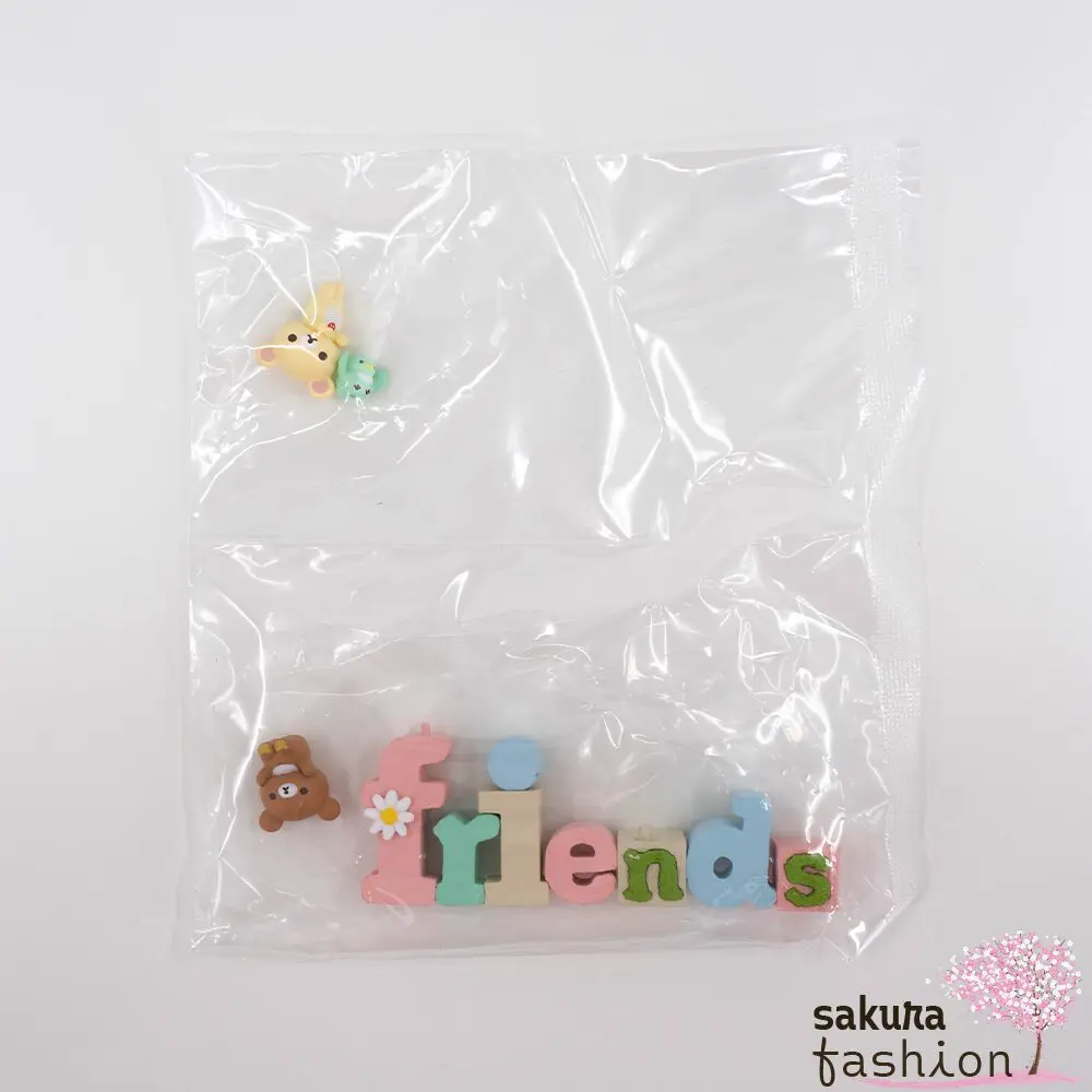 San-X Rilakkuma Figuren Sammelfigur Wortfigur Bär Korilakkuma Chairoikoguma Weiß Braun Vogelküken Kiiroitori Deko Japan Kawaii rilakkuma words set (friends)