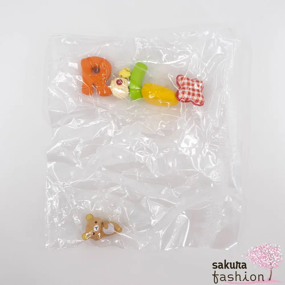 San-X Rilakkuma Figuren Sammelfigur Wortfigur Bär Korilakkuma Chairoikoguma Weiß Braun Vogelküken Kiiroitori Deko Japan Kawaii rilakkuma words set (relax)