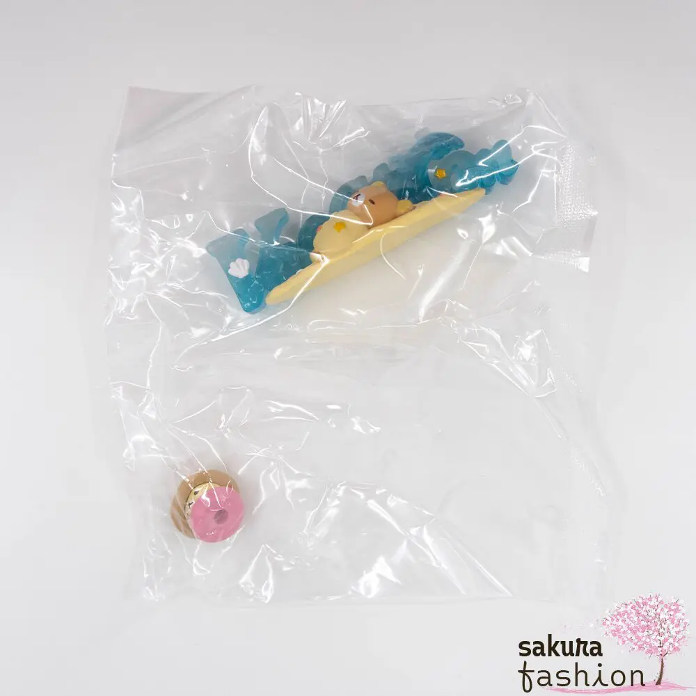 San-X Rilakkuma Figuren Sammelfigur Wortfigur Bär Korilakkuma Chairoikoguma Weiß Braun Vogelküken Kiiroitori Deko Japan Kawaii rilakkuma words set (vacation)
