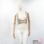 Axes Femme Poetique Harness-Taillengürtel Ecru Schnallendetails Japan Kawaii Feminin Accessoire harness belt ecru