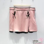 Dear My Love | Spitzenrock mit großer Schleife | Größe: M / 4L / 6L | 531940 532060 (schwarz/rosa/lavendel) – Bild 2